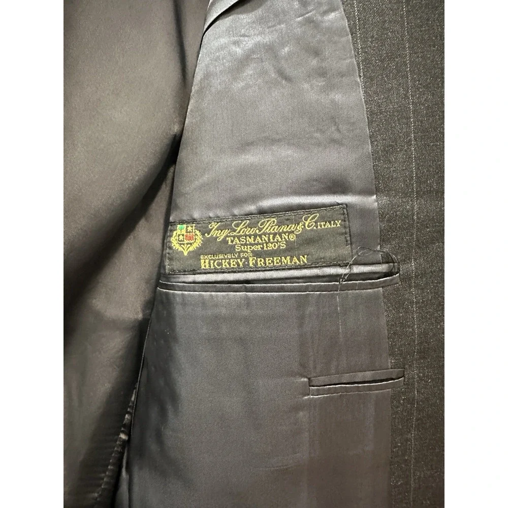 Hickey Freeman x Loro Piana Tasmanian Wool Silk Mens Blazer Sportcoat 40R‎ EUC